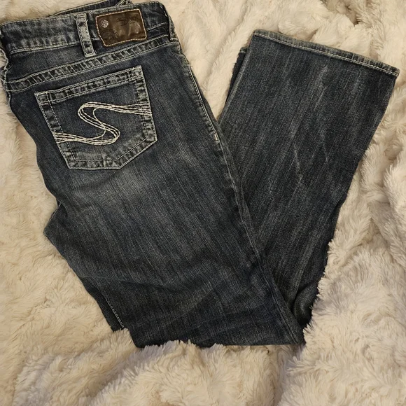 Silver Aiko Womens Jeans - Picture 1 of 5